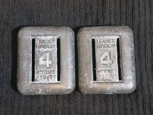 Two 4 lb Pillow Lead Dive Belt Strap Weights Leadex Group Brand - Picture 1 of 2