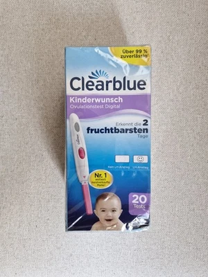 Clearblue Kinderwunsch Ovulationstest Digital, 20er Tests, über 99% zuverlässig - Bild 1 von 4