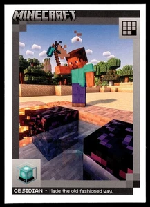 Crónicas artesanales Panini Minecraft 2024 #81 obsidiana - Imagen 1 de 2