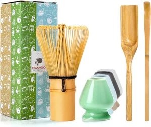 MATCHA KIT, Frusta per Matcha (Chasen), Cucchiaio Tradizionale (Chashaku), Cucch - Foto 1 di 12