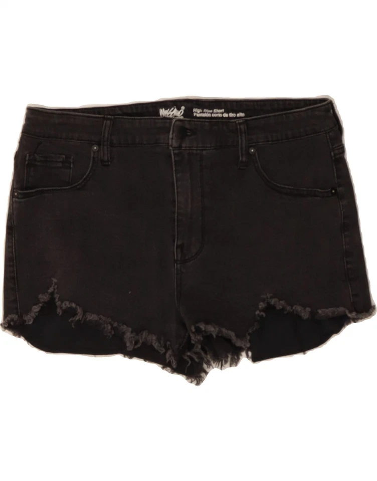 MOSSIMO женщин высокая талия джинсовой ткани шорты США 16 2XL W38 L2 черный хлопок AW08 - Изображение 1 из 3