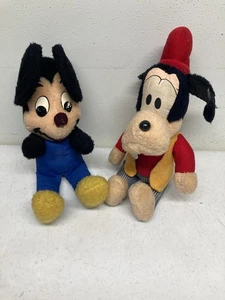 Vintage 70er Jahre Knickerbocker Mickey und Goofy Plüsch - Bild 1 von 6