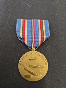Original American World War Two 1939-45 Era American Campaign Medal - Picture 1 of 2