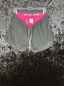 Nike Shorts Girls Youth Large (12-14) Black Athletic Dri Fit Zip Front - Picture 1 of 8