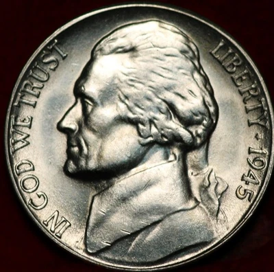 Uncirculated 1945-S San Francisco Mint Silver Jefferson Nickel - Image 1 of 2