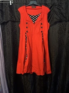 iHot Pinup Rockabilly Dress With A Flaw Women’s Size 2xl - Picture 1 of 6