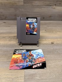Mission: Impossible (Nintendo NES, 1990) cartucho y manual solamente - probado