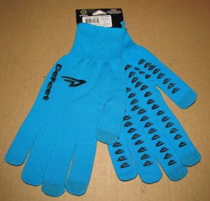 DeFeet Duraglove E-Touch Gloves XL Ocean Blue w/ Black Grippies NWT - Picture 1 of 3