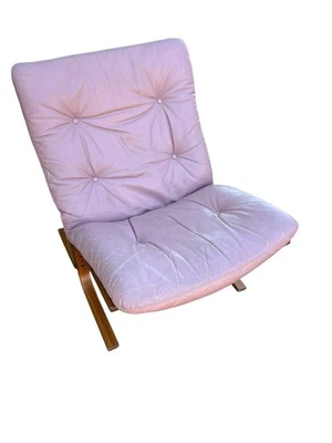 Vintage Mauve Pink Leather Siesta Chair Ingmar Relling - Image 1 of 4