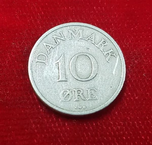 10 Ore Denmark 1953 Danmark Frederik IX Ore - Picture 1 of 2