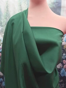PONGEE FORRO TELA CAZADOR VERDE 60" ANCHO POR YARDA BLUSAS DECORACIÓN MANUALIDADES, - Imagen 1 de 1