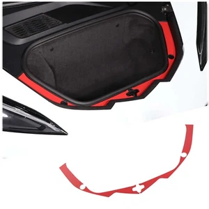 Tira brillante decorativa borde maletero delantero acero rojo para Corvette C8 2020-2023 - Imagen 1 de 15