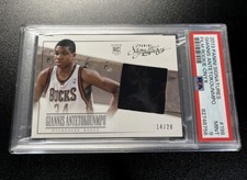 2013-14 PANINI SIGNATURES GIANNIS ANTETOKOUNMPO ONYX ROOKIE # /20 PSA 9 PMJS