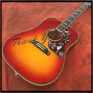 6-String Hummingbird Birds In Flight Acoustic Electric Guitar Solid Spruce Top - Picture 1 of 8