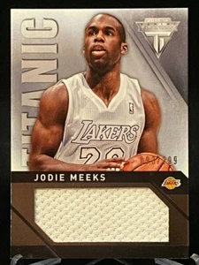 2013-14 Titanium Titanic Jumbo Threads GAME WORN #62 Jodie Meeks Lakers /299 - Picture 1 of 2