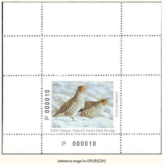 D2K Oregon Upland Bird 2005-6 $5 Hunter - Image 1 of 1