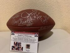 Willie Brown, Otto, Hayes, Lamonica & Chester Signed Raiders Football AMSM