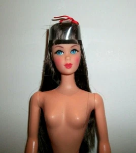MUÑECA DE REPRODUCCIÓN DE CABELLO MORENA OSCURA MOD RETIRADA SOLO CINTURA TNT DE MATTEL NFB - Imagen 1 de 7