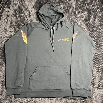 Vintage Spyder Mens Size M Logo Hoodie Sweatshirt Gray - Image 1 of 4