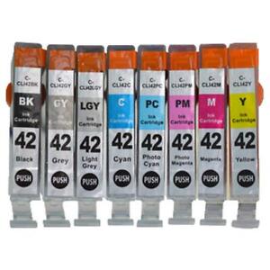 8-Pack Compatible CLI42 Ink Cartridge Replacement for Canon PIXMA Pro-100