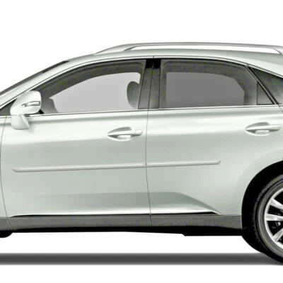 For: Lexus RX 2010-2015 Painted Body Side Moldings w/ Chrome Inserts #CF-RX Foto 1 de 4