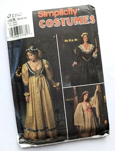 Disfraz Simplicity 8192 Adulto Renacimiento Medieval Costura Patrón 10 12 14 SIN CORTAR - Imagen 1 de 4