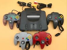 VTG Nintendo 64 N64 console 1 2 3 or 4 Controllers + Cables Bundle Lot 