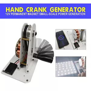 Portable Hand Crank Generator Emergency Dynamo Outdoor Camping USB Charger 50W - Picture 1 of 11