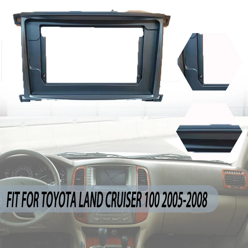 Faszien Stereo Radio Lünette Panel Rahmen Trimmen Für Toyota Land Cruiser 05-08 - Image 1 of 1