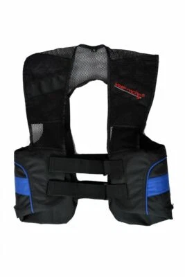 keep-racing® Rippenprotektor Absorber I, Rippenschutz, schwarz/blau, XXS - XXL