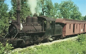 Postcard Bridgeton & Harrison's Locomotive Number 8 South Carver Massachusetts - Picture 1 of 2