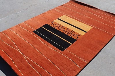 R17335 Preciosa Alfombra de Lana Tibetana Contemporánea 5.1' X 6.9' Hecha a Mano en Nepal Foto 1 de 4