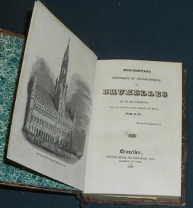 Description Historique et Topographique de Bruxelles et de ses environs|Bon état - Imagen 1 de 2