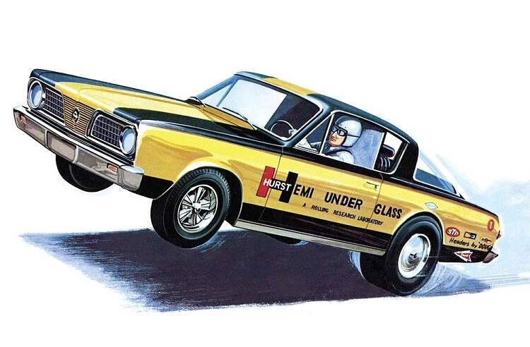Amt / Mpc AMT1153 - 1/25 1966er Plymouth barracuda, Hemi Under Vetro - Nuovo - Immagine 1 di 1