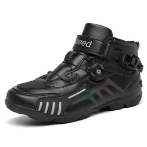 Motorcycle Boots Men's Motocross Safety Protection Shoes Anti Slip Short Boot  - Bild 1 von 32
