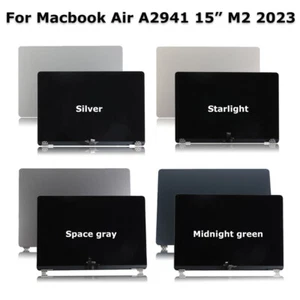 Full LCD Screen Display Top Cover Assembly For Macbook Air 15" A2941/A3114 2023 - Picture 1 of 28