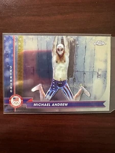 2024 Topps Chrome US Olympics #153 Michael Andrew - Swimming - Picture 1 of 2