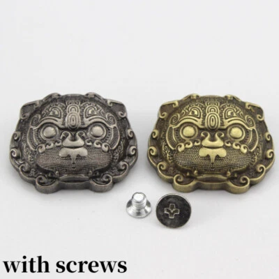 10X Metal Screwback Button Antique Alloy Buckle Jean Fastener Decorative Button - Image 1 of 4