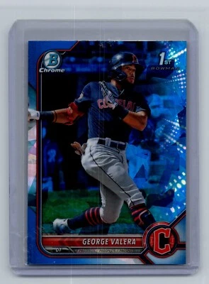 2022 Bowman Sapphire Edition George Valera Cleveland Guardians #BCP-22 - Image 1 of 2