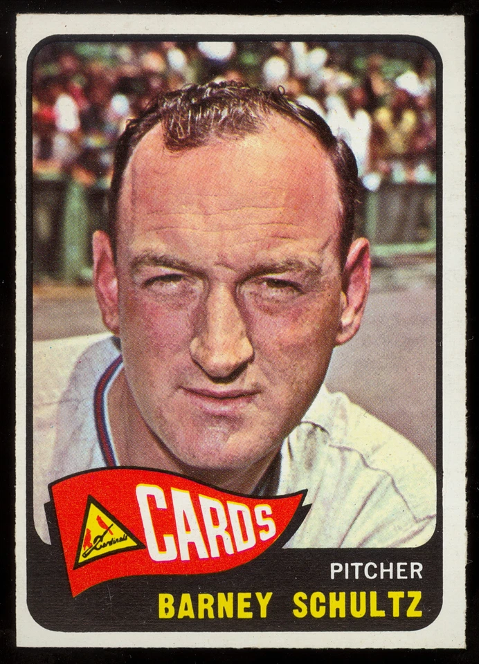 1965 TOPPS OPC O PEE CHEE BASEBALL #28 Barney Schultz NM St Louis Cardinals Card - Image 1 of 1