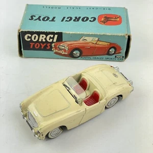 Vintage Boxed Corgi Toys 300 Austin Healey Sports Car - Picture 1 of 16