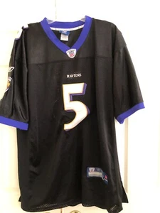NFL Size 52 Authentic Stitched Ravens Jersey Players On Field Reebok #5 FLACCO - Picture 1 of 16