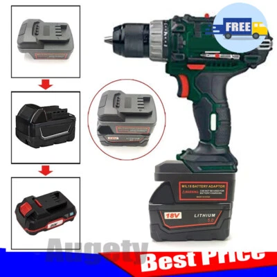 Adaptador de batería para Milwaukee 18V Li-ion convertir a para herramientas eléctricas Parkside 20V
