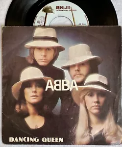 ABBA -Dancing Queen- Rare Orig. Italian Dig It Records 7” Picture Sleeve /Vinyl - Foto 1 di 5