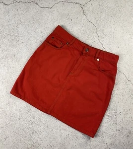 Ganni Womens Cotton Denim Mini Skirt Size 38 / S - Picture 1 of 11