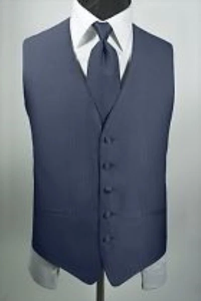 Brand New Luxury Herringbone 2 Vest and Necktie Set - Image 1 of 1