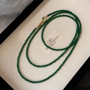 Beautiful Natural hetian Jade Gemstone Beads necklace - Picture 1 of 6