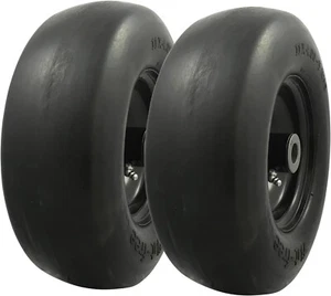 2pk Flat Free Tires For Toro Timecutter 4225 42” Cub Cadet RTZ50 XP42 ZTR Mower - Picture 1 of 6