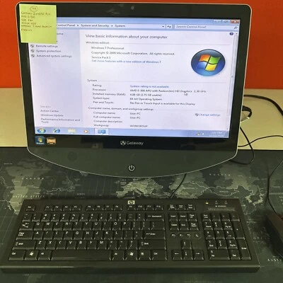 Gateway All-in-One ZX4250G-UW308 AMD E300 4GB DDR3 500GB HDD AMD Radeon HD - Image 1 of 3