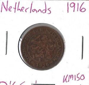 Moneda Países Bajos 2 1/2 Céntimos 1916 KM150 - Imagen 1 de 3
